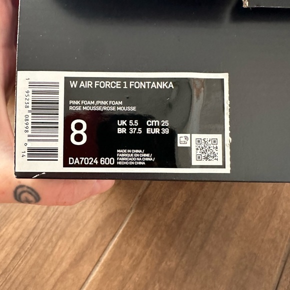 • Pink Nike Air Force One Fontanka Size: 8 • - Picture 4 of 7